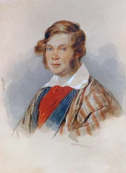 Portrét básníka knížete Petra A. Vjazemského 1792-1878, 30. léta 19. století