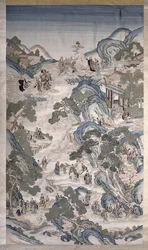 Shromáždění skupin nesmrtelných, cca 1800 (textil)
