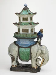 Kadidlo, pece Shiwan (Shekwan), provincie Guangdong, Čína, polovina 17.–konec 19. století (kamenina)