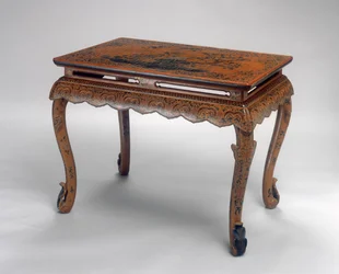 Stůl, období Kchang-si (1662-1722) (lakované dřevo a konopná tkanina) (viz také 272134)