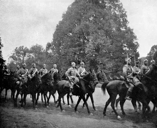 Dánští husaři v Bernsdorffu, 1908