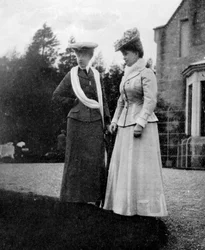 Marie z Tecku 1867-1953, princezna z Walesu, s vévodkyní d