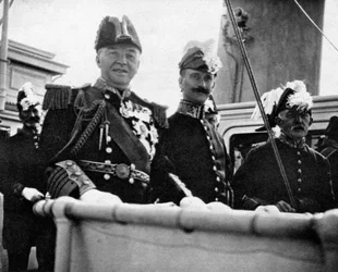 Lordi admirality na Naval Review z roku 1907 1908.