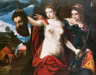 Judith s hlavou Holoferna