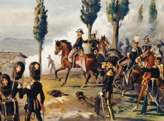 Victor Emmanuel II v bitvě u Custozy, 24. června