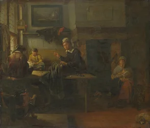 Interiér krejčovství, c. 1660