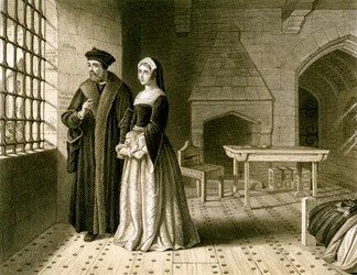 Sir Thomas More 1478-1535 a jeho dcera Margaret, 19. století.