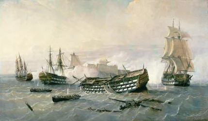 Obrana havanského mysu v roce 1762, kolem 1898