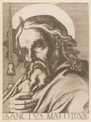 Svatý Matěj Svatý Matyáš (titul na předmětu) Christ, Mary en de twaalf apostelen (název série) The Sacred Apostolic College (název série)