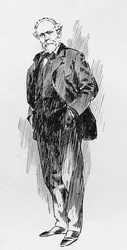 Pan Keir Hardie, vůdce Labouristické strany, z článku nazvaného „Opětovné zasedání parlamentu“, zveřejněného v časopise „The Graphic“, 27. října 1906