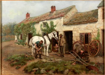 Kovárna, Hexham Bridge End, 1885