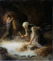 Threshing the Gleanings, 1899