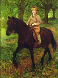 Přes lesy (olej na plátně)