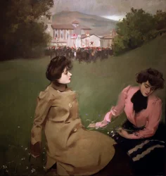 Caramelles (typické katalánské písně) 1901, olej