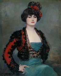 Julia - Casas, Ramon (1866-1932) - c. 1915 – Olej na plátně – 85x67 – Muzeum Carmen Thyssen, Malaga