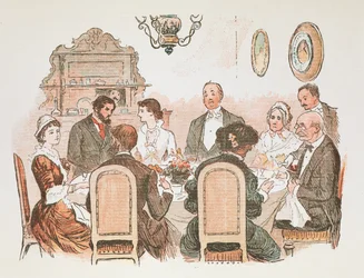 Jídelní scéna.