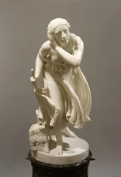 Nydia, Slepá květinka z Pompejí, kolem roku 1888 (mramor)