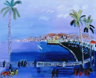 Baie des Anges, Nice, asi 1926 (olej na plátně)