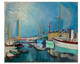 Přístav Le Havre, asi 1905-1906 (olej na plátně)