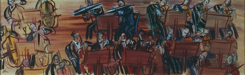 Orchestr, autor: Raoul Dufy (1877-1953). Francie, 20. století.