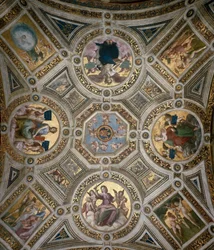 Strop ve Stanza della Segnatura, cca 1510-1511.