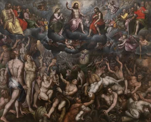 Poslední soud, asi 1588-89 (olej na desce)
