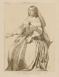 Královna Anna Rakouská, 1644