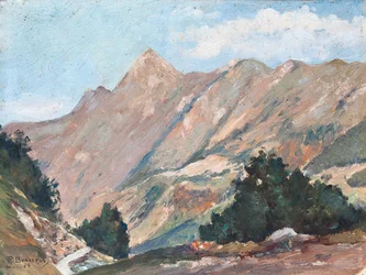 Horská krajina v Pyrenejích