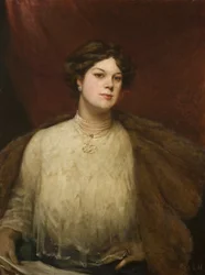 Dame Clara Butt, kolem roku 1906 (olej na plátně)