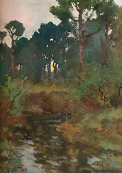 Dekorativní krajinná studie, c1903 1903-1904