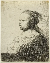Bílá černošská žena, kolem 1630