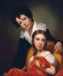 Michael Angelo a Emma Clara Peale, ca. 1826.