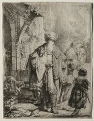 Abraham vyhání Hagar a Izmaela, 1637.