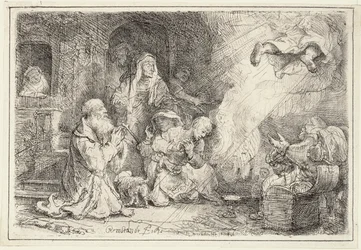 Anděl odcházející z rodiny Tobiášových, 1641