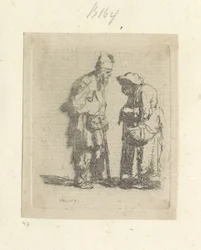 Bedelaar en bedelares in gesprek Kolekce osmdesáti pěti původních tisků (název série)