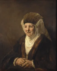 Portrét staré ženy, 1655