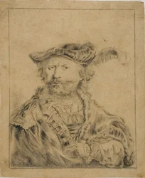 Rembrandt s opeřeným kloboukem