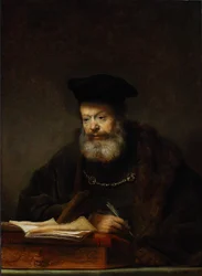 Učenec u svého psacího stolu, 1641