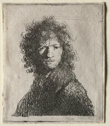 Autoportrét Zamračený: Busta, 1630.