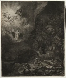 Anděl zjevuje se pastýřům, 1634.
