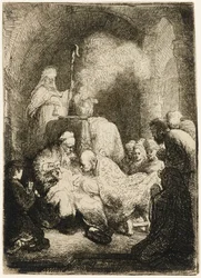 Obřízka: malý talíř, 1630.