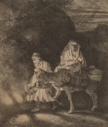 Útěk do Egypta: Noční kousek, 1651.