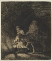 The Flight into Egypt: A Night Piece, 1651.