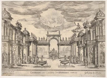 Šestá mezihra: zahrada Calypso Mezilehlá šestá: zahrada Calypso, ze série ..., 1608.