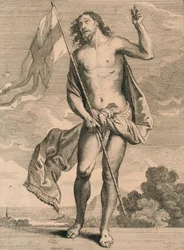 Kristus vzkříšený, polovina 17. století.