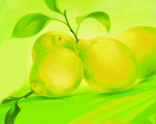 Zářivě zelené citrony
