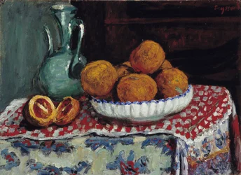 Zátiší na džbánu Obraz Rene Seyssaud (1867-1952) 1909 Povinná zmínka: Collection fondation needs de Provence, Marseille