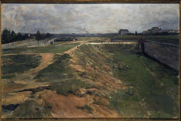 Pohled na pevnost Fort de Vanves, asi 1880 (olej na plátně)