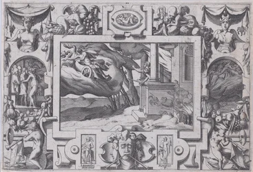 Medea prchá před Jasonem Krátký meč Jason ji pronásleduje, ale nemůže žít..., 1563.