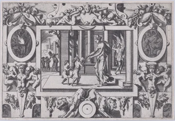 Děti Médeie a Jason dávají Creusovi osudný dárek od jeho dvou synů ke St..., 1563.